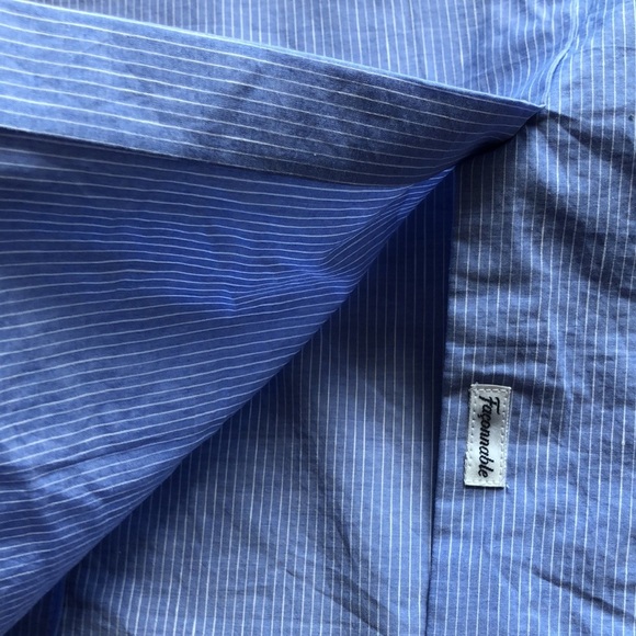 NMT FACONNABLE LADIES BLUE DRESS SHIRT EUR44 US12 DESIGNED IN FRANCE - Picture 13 of 14